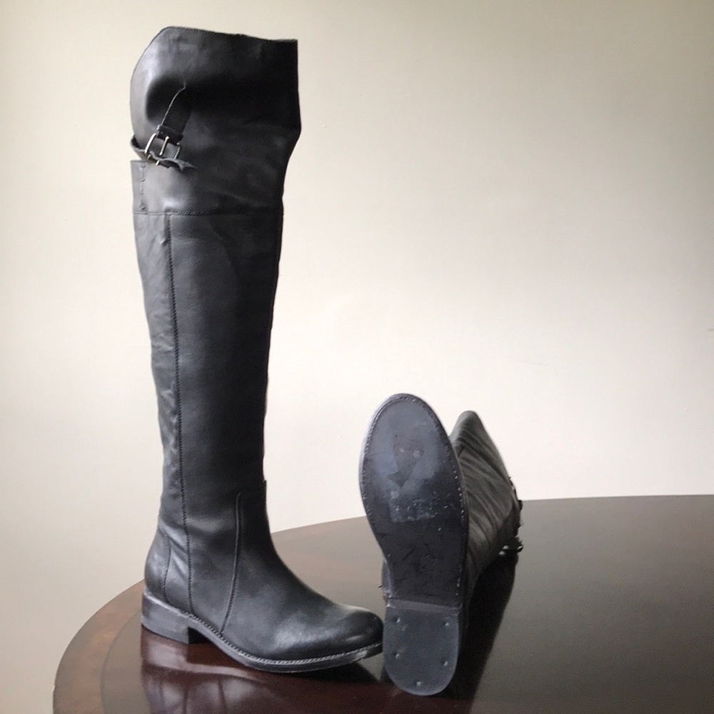 Dolce Vita Black over the Knee 6M Leather Boots - Picture 7 of 8